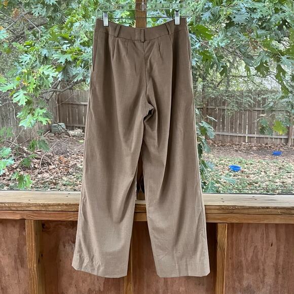 Talbots Women's Vintage Wool Wide Leg Pants Tan Size 4 - Picture 2 of 6